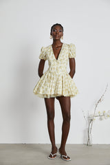 Liane floralprint pleated mini dress
