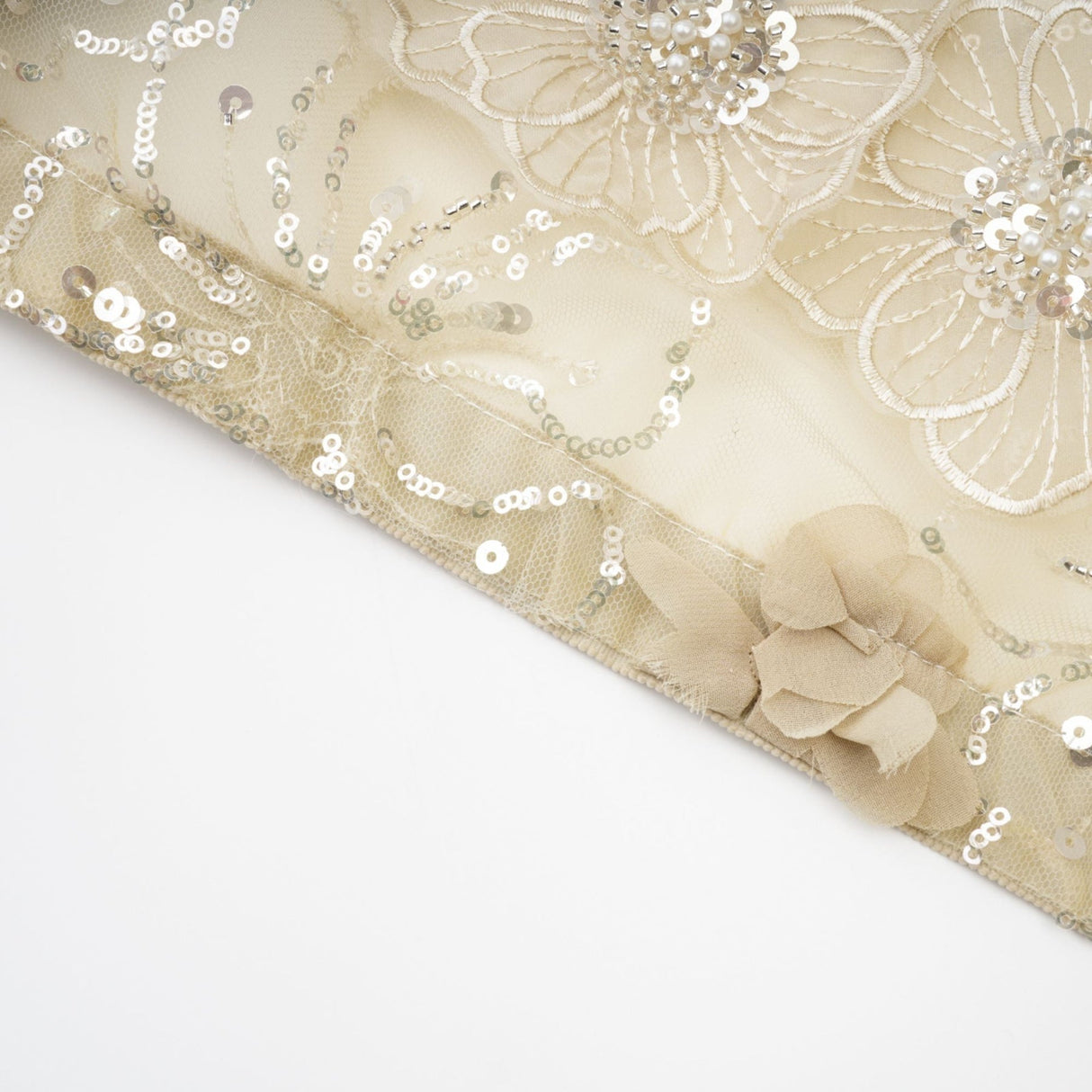 Liane semisheer flower beaded organza light luxury jacket