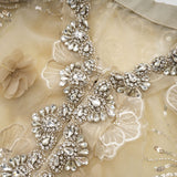 Liane semisheer flower beaded organza light luxury jacket