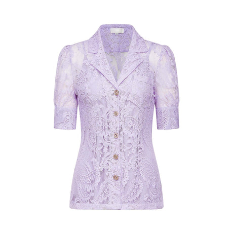 Lisette fauxfloral embellished top  skirt matching set