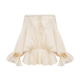 Lisette offshoulder chiffon mini dress