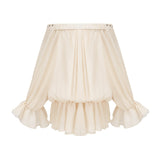 Lisette offshoulder chiffon mini dress