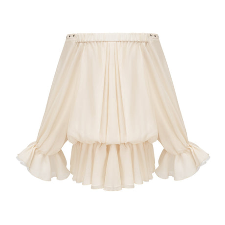 Lisette offshoulder chiffon mini dress