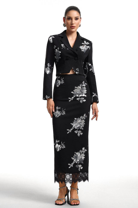 Livia M Stretch Fit Bodycon Dress in Black