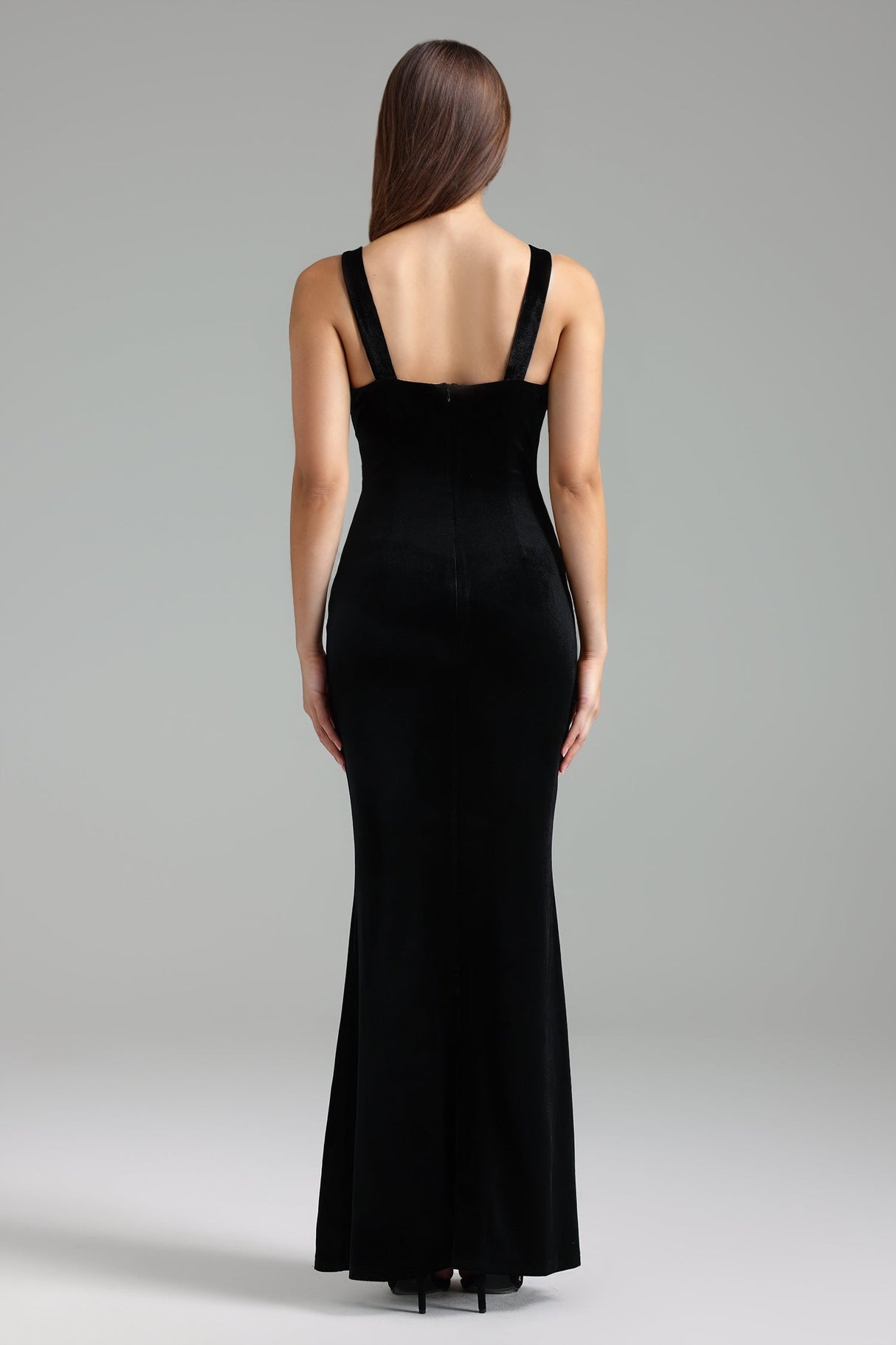 Lodovica Black Embellished Slim Silhouette Dress for Evening Events and Formal Gatherings