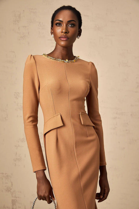 Lodovica Midi Dress Sequin Embellished Calf - Length