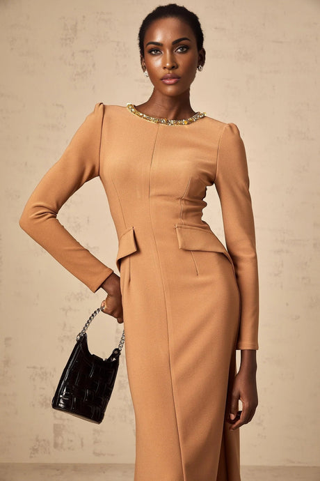 Lodovica Midi Dress Sequin Embellished Calf - Length