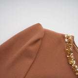 Lodovica Midi Dress Sequin Embellished Calf - Length