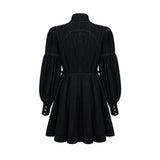 Lodovica Mini Dress Dark - Blue Contrast - Stitch Denim