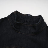 Lodovica Mini Dress Dark - Blue Contrast - Stitch Denim