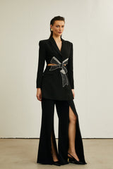 Lola Blazer with Crystal Bow Cut Out
