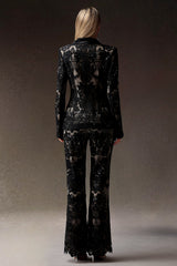 Lorelei Black Lace V-Neckline Dress for Evening Events or Formal Occasions
