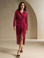 Lorenzina Midi Dress - Elegant Style - High Waist - Button Details - Color - Lace Material