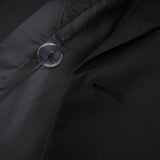 Luciana Blazer Black Wool Double Breasted Cinched & Padded