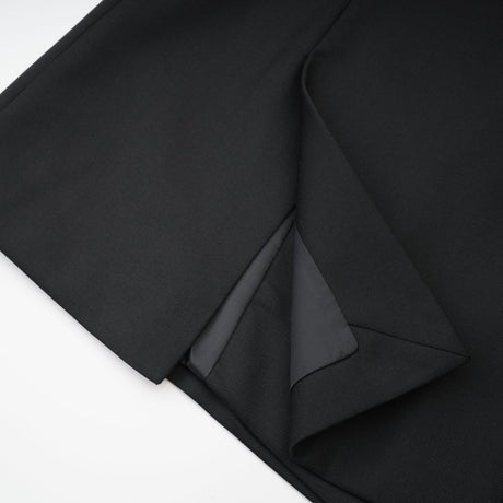Luciana Blazer Black Wool Double Breasted Cinched & Padded