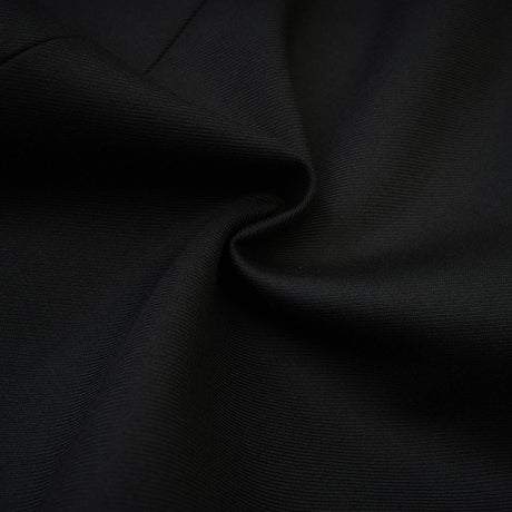 Luciana Blazer Black Wool Double Breasted Cinched & Padded