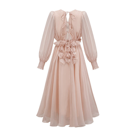 Lucie fauxfloral embellished midi dress