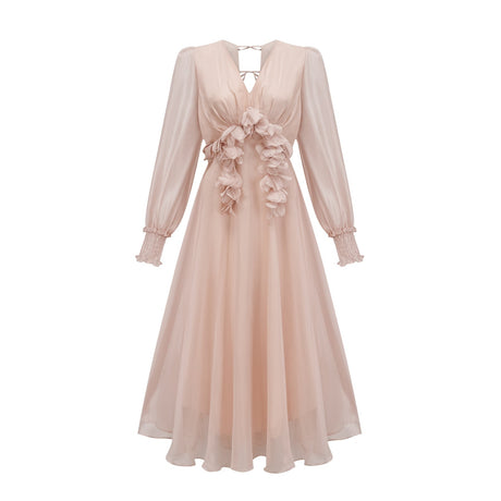 Lucie fauxfloral embellished midi dress