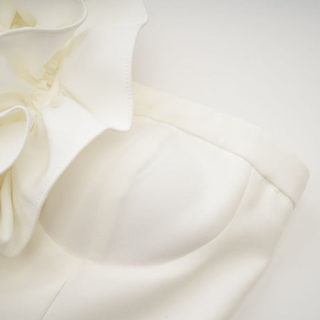 Lucie white floralapplique top