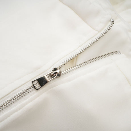 Lucie white floralapplique top