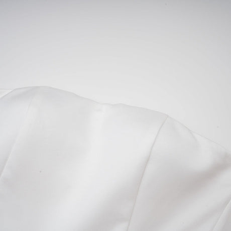 Lucie white petallayered strapless corset mini dress