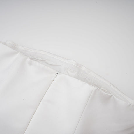 Lucie white petallayered strapless corset mini dress
