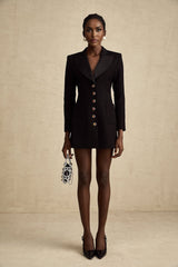 Lucrezia Blazer Black Single Breasted Dress