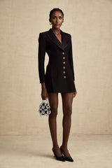 Lucrezia Blazer Black Single Breasted Dress