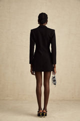 Lucrezia Blazer Black Single Breasted Dress