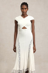 Lucy White Lace Cut-Out Dress
