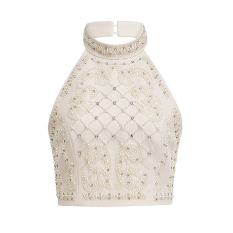 Luna embellished top  skirt matching set