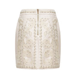 Luna embellished top  skirt matching set