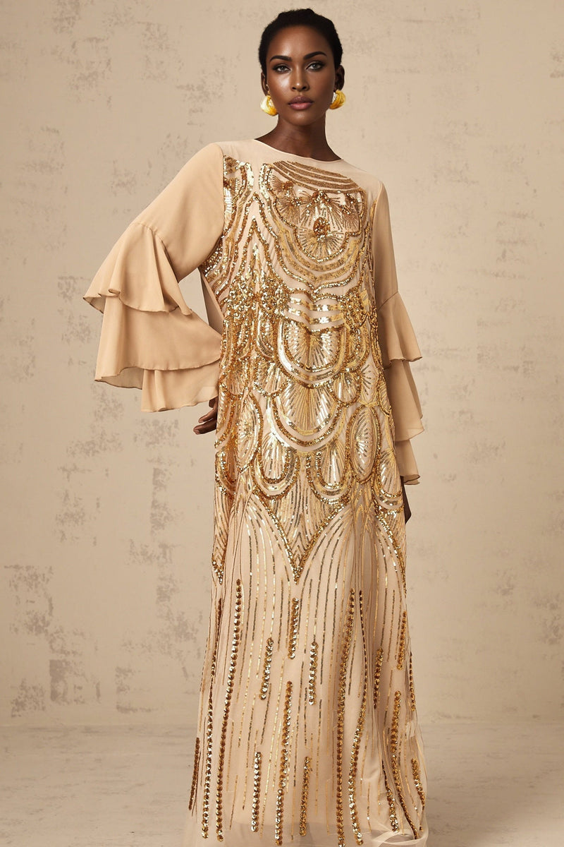 Mackenzie Gold - tone Maxi Dress