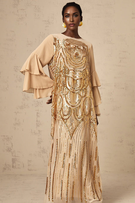Mackenzie Gold - tone Maxi Dress