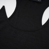 Madeleine invisiblestrap ribbed maxi dress