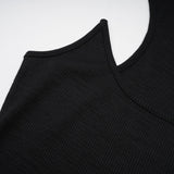 Madeleine invisiblestrap ribbed maxi dress