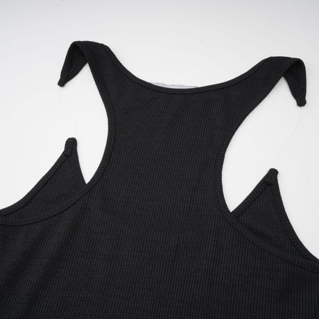 Madeleine invisiblestrap ribbed maxi dress