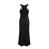 Madeleine invisiblestrap ribbed maxi dress