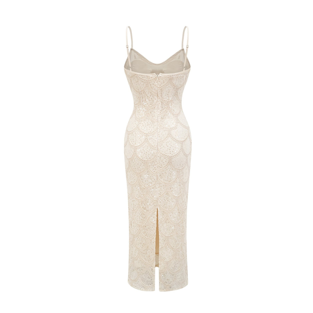 Madisyn Sleeveless V Neck Midi Dress