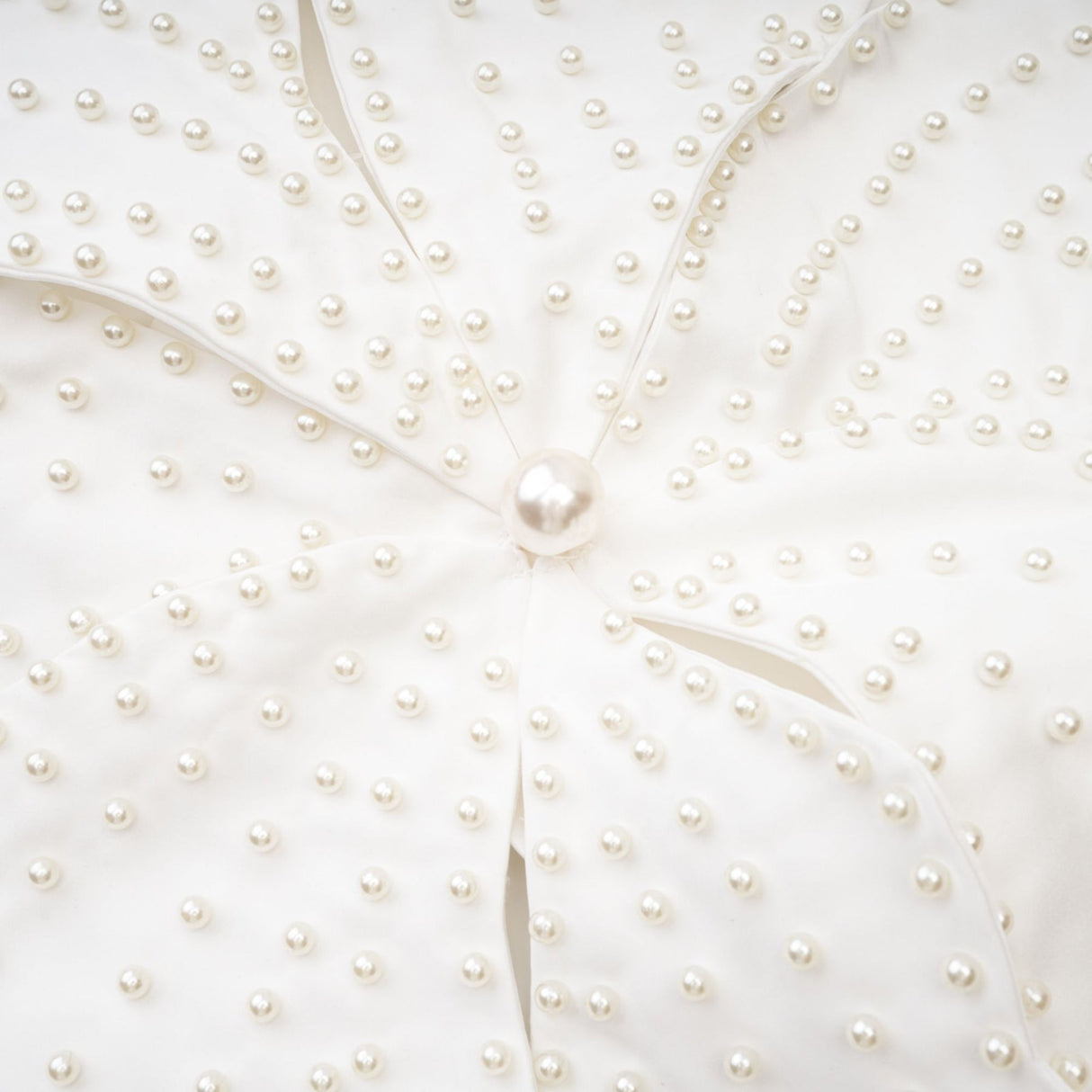 Maëlle fauxpearl embellished top
