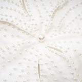 Maëlle fauxpearl embellished top