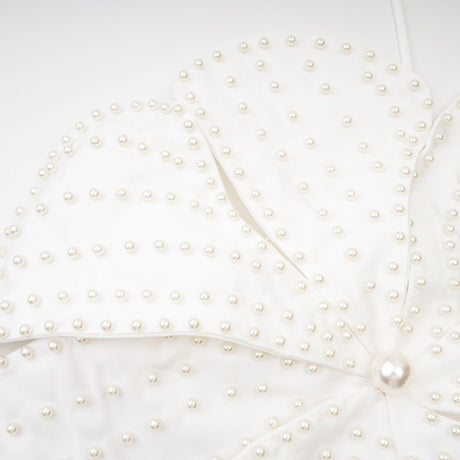 Maëlle fauxpearl embellished top