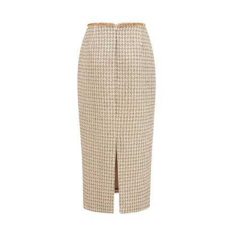 Maeve Jacket & Skirt Gold Tweed Sequin Set