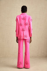 Maeve Jacket & Trousers Pink Floral Matching Set