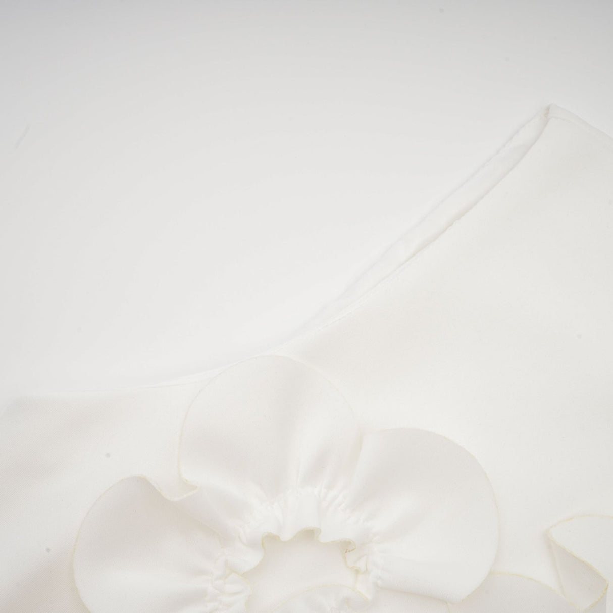 Magali bowtie fauxflower embellished sleeveless maxi dress in White