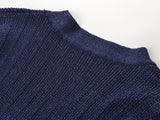 Malia Ribbed V - Neck Top – Shimmer Detail – Decorative Buttons – Fitted Knit Design