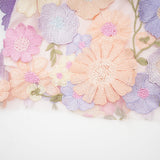 Malika petal embroidered top  skirt matching set