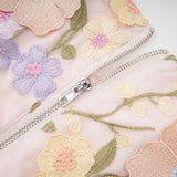 Malika petal embroidered top  skirt matching set