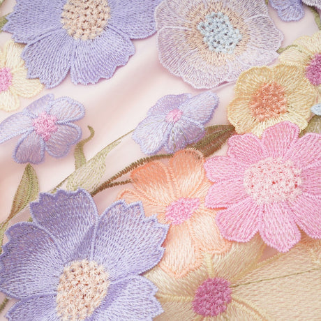 Malika petal embroidered top  skirt matching set
