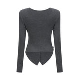 Malina Cardigan Grey Butterfly Sequin Motif & Rhinestone Detail